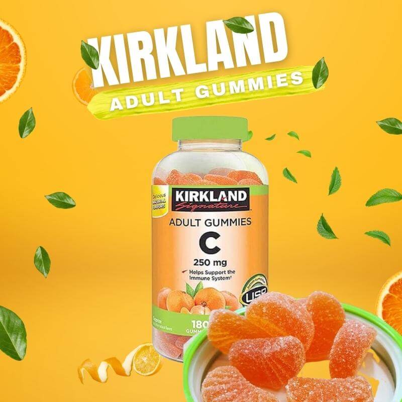 Kẹo dẻo Vitamin C Kirkland Gummies 180v