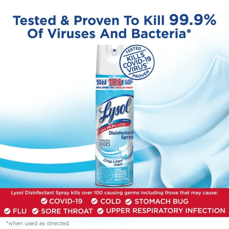 Xịt phòng diệt khuẩn Lysol Disinfectant Spray 538g của Mỹ