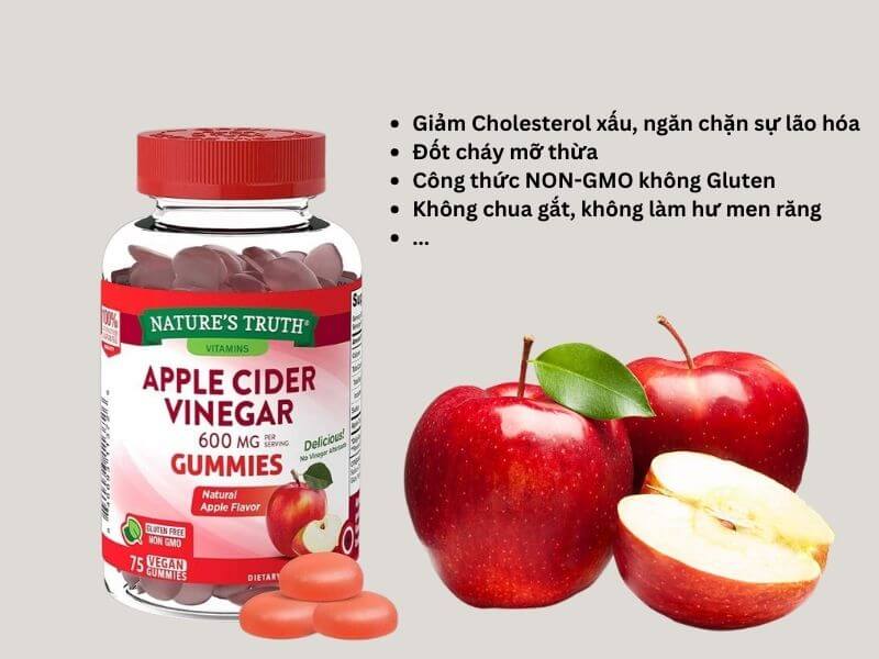 Nature's Truth USDA Organic Apple Cider Vinegar 500 mg., 120 Gummies