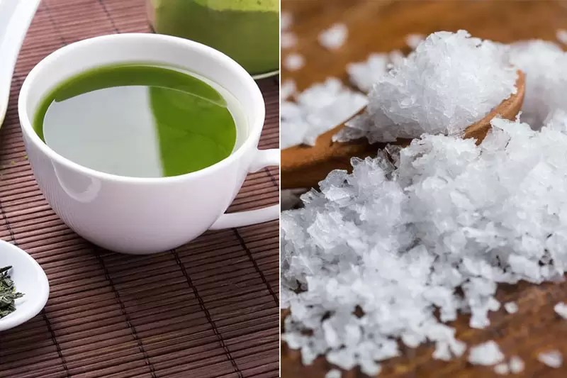Kết hợp muối và trà xanh sẽ mang lại hiệu quả tuyệt vời làm trắng răng