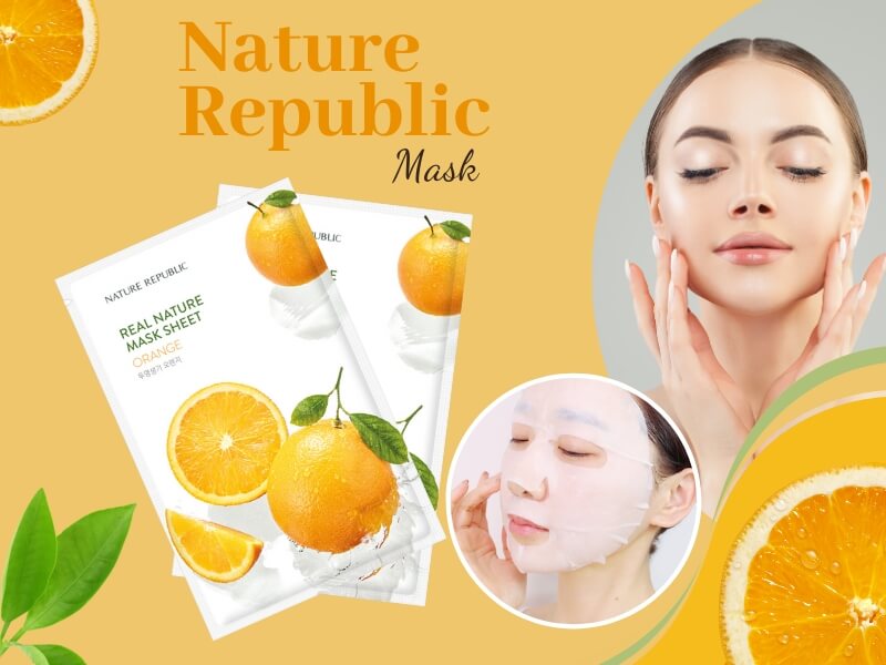 Mặt nạ cam Nature Republic Real Nature Mask Sheet