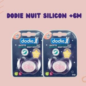 Núm Ty Dodie Nuit Silicon +6M (Màu Hồng) – Cái