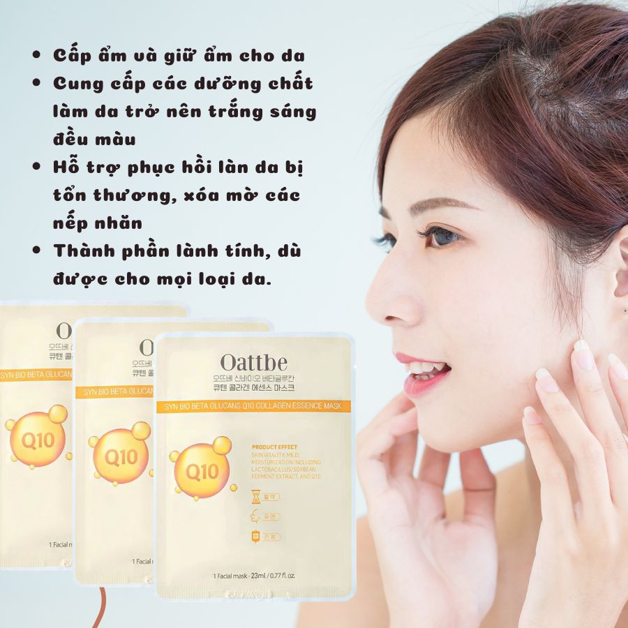Mặt Nạ Oattbe Collagen with Q10 