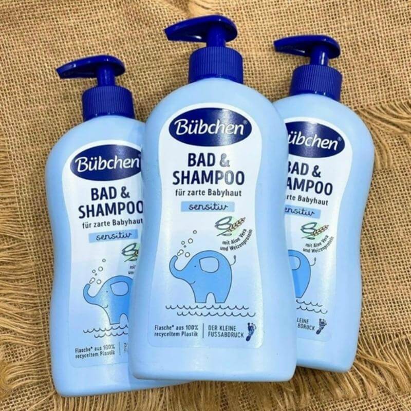 Dầu Gội Bubchen Baby Badezusatz Bad & Shampoo Sensitive Aloe Vera 400ml – Đức