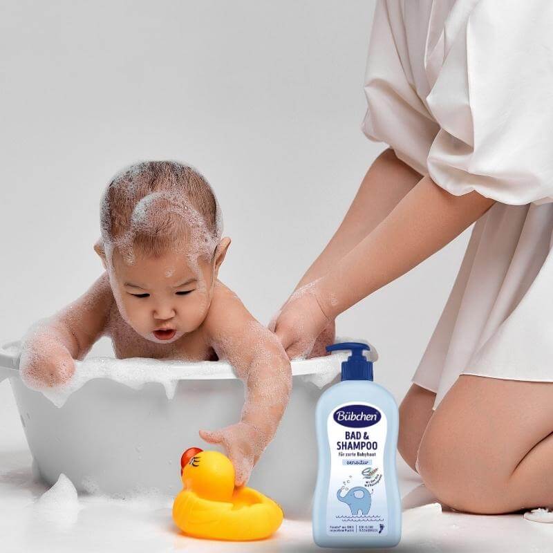 Dầu Gội Bubchen Baby Badezusatz Bad & Shampoo Sensitive Aloe Vera 400ml – Đức