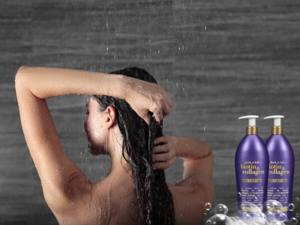 Chai Dầu Gội *Có Vòi* Kích Thích Mọc Tóc Ogx Biotin & Collagen Shampoo 750ml – Mỹ – Chai