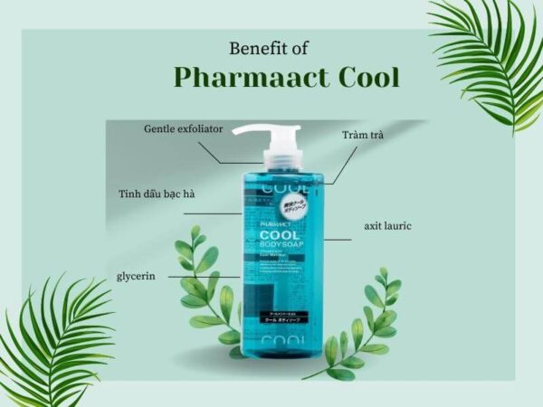 sữa tắm Pharmaact Cool Body Soap hương bạc hà 550ml