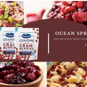 Nam việt quất sấy Ocean Spray Craisins Whole Dried Cranberries 1.81kg