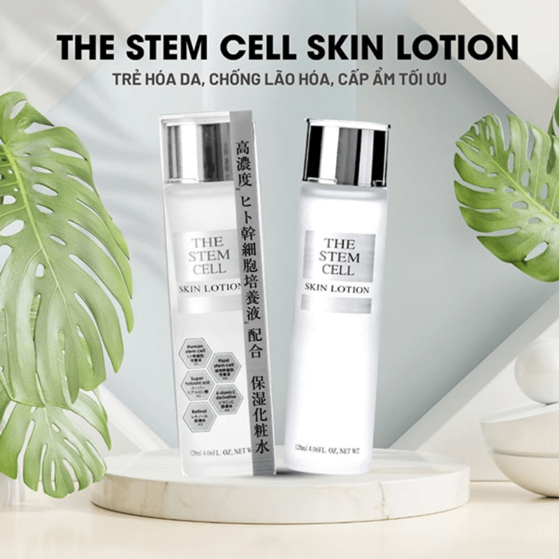 Nước Hoa Hồng Tế Bào Gốc The Stem Cell Skin Lotion (120ml) – Nhật Bản – Chai